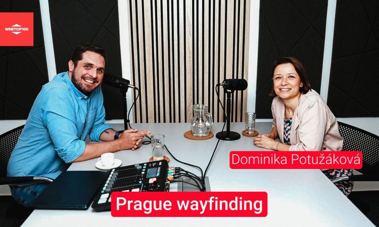 Podcast WebTop100 - Dominika Potužáková, Prague Wayfinding