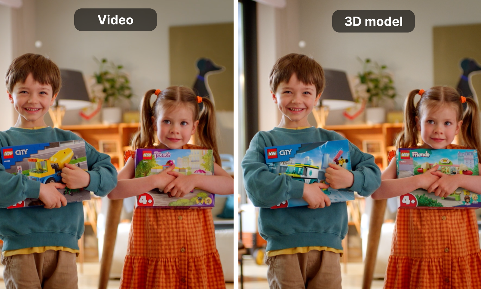 Z reálného záběru do 3D – porovnejte originál a jeho digitální dvojče.