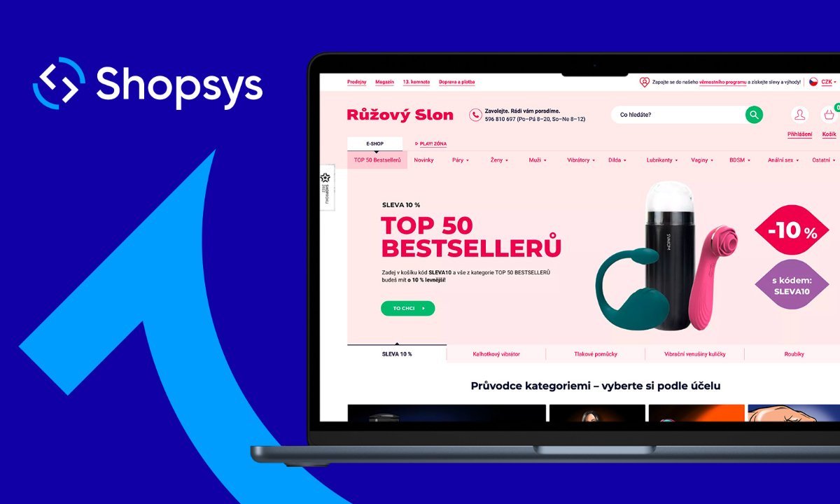Shopsys nový e-shop na míru pro ruzovyslon.cz