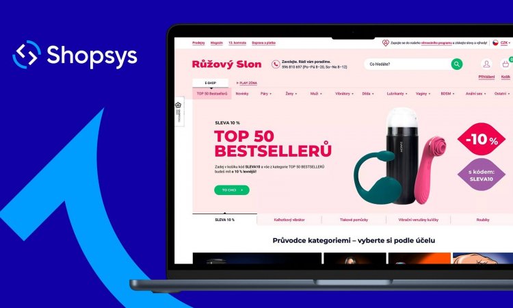 Nový B2C e-shop pro Růžový slon