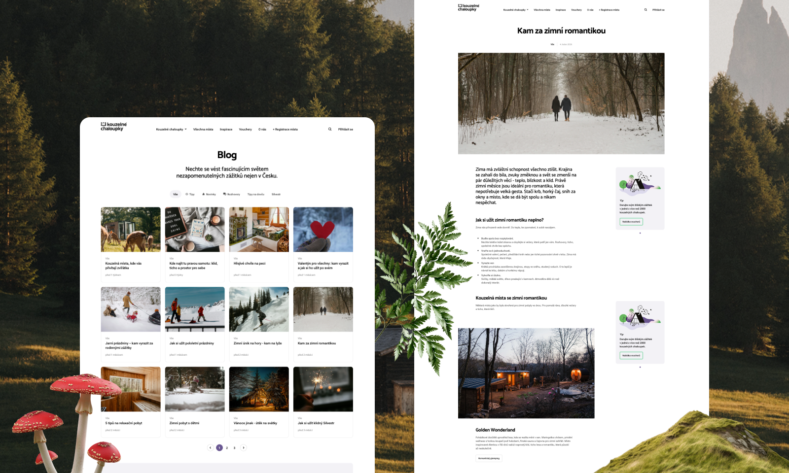 Přehledný blog pro inspiraci uživatelů.