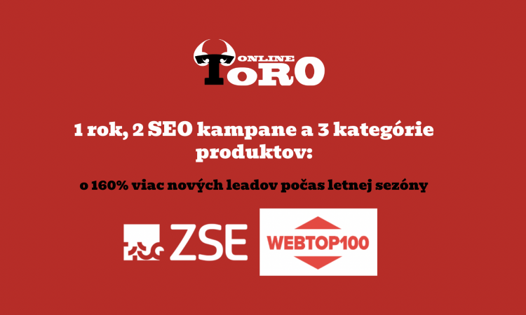 1 rok, 2 SEO kampane a 3 kategórie produktov: o 160% viac nových leadov počas hlavnej sezóny